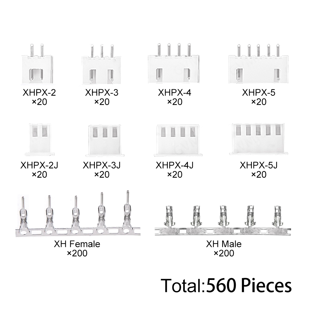 Kit de conectores XH2.54 de 56 - Diy Electronics Project Kit reseña y precio