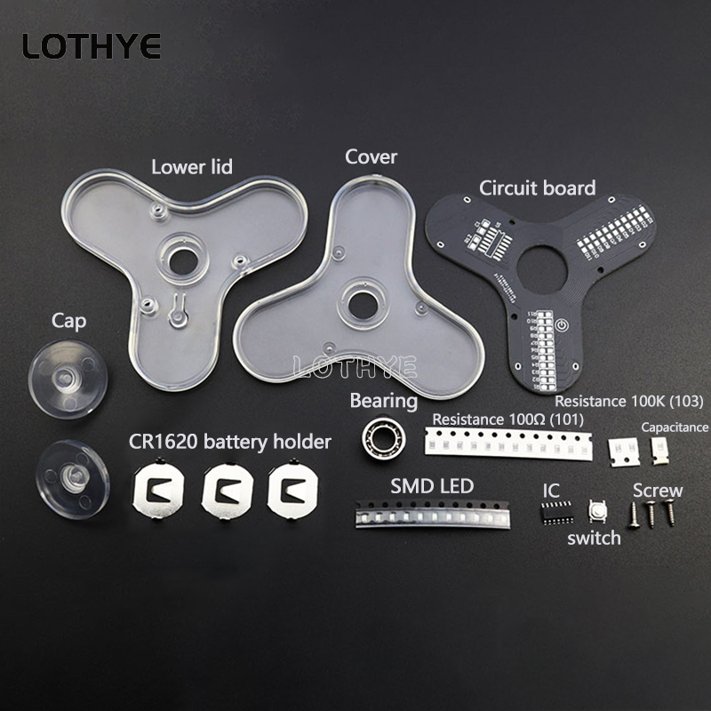LED Fidget Spinner fabricación - Diy Electronics Project Kit reseña y precio