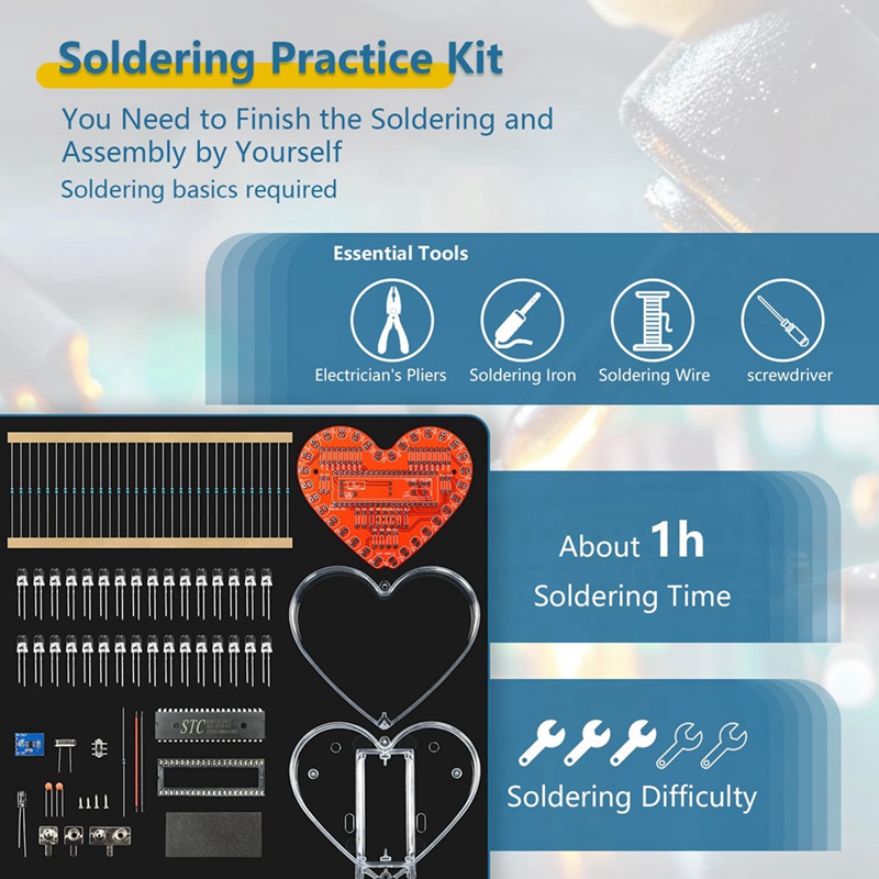 ● Kit de práctica de soldadura - Diy Electronics Project Kit reseña y precio