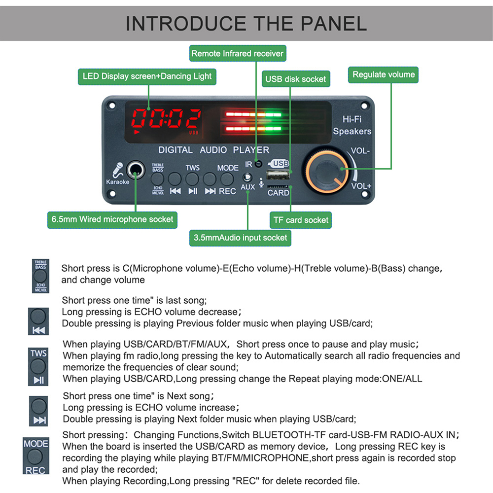 Placa Decodificadora MP3 WMA W - Diy Audio Electronics Kit reseña y precio